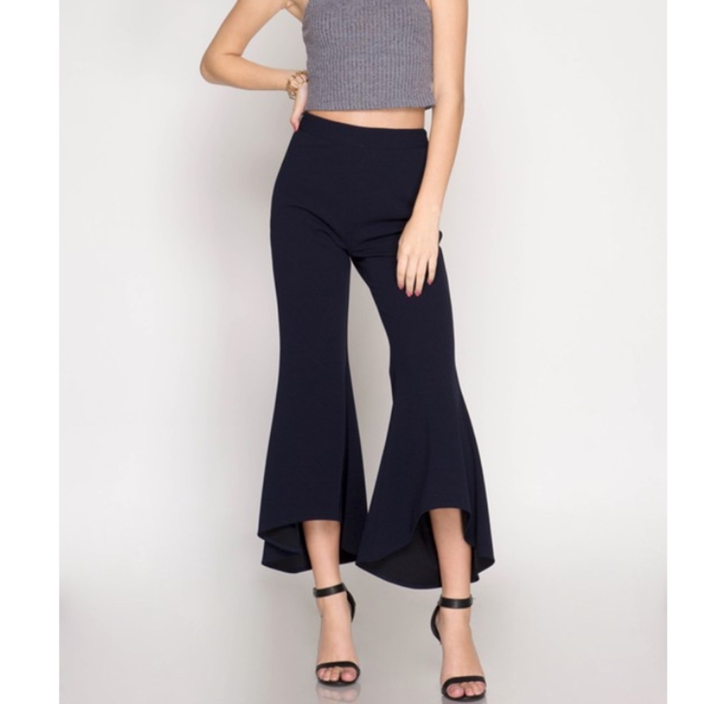 BARDOT NAVY PANTS